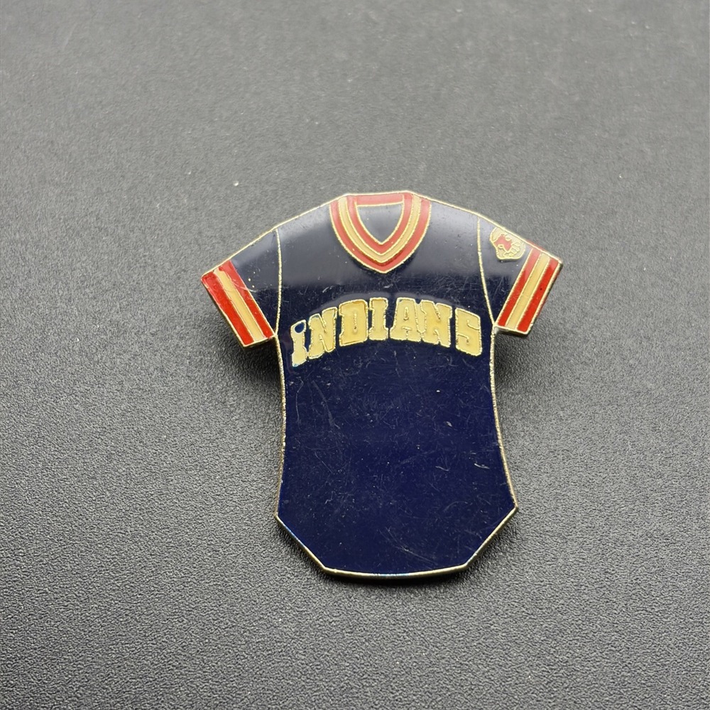 Vintage MLB Baseball Cleveland Indians Jersey Lapel Hat Pin